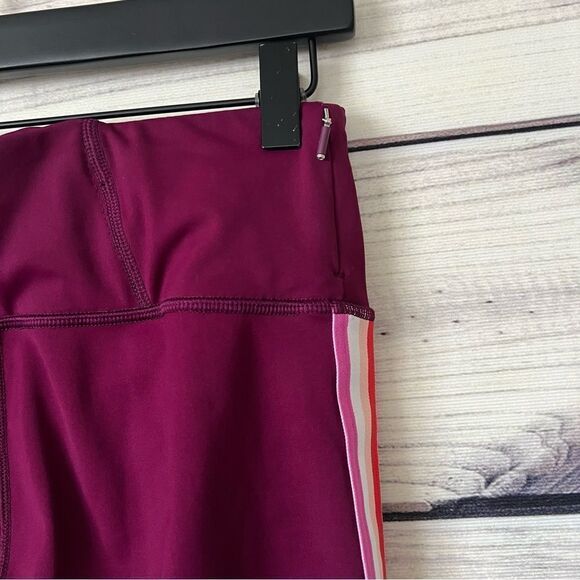 Athleta Purple Side Stripe Contender Capri Leggings - Picture 7 of 13